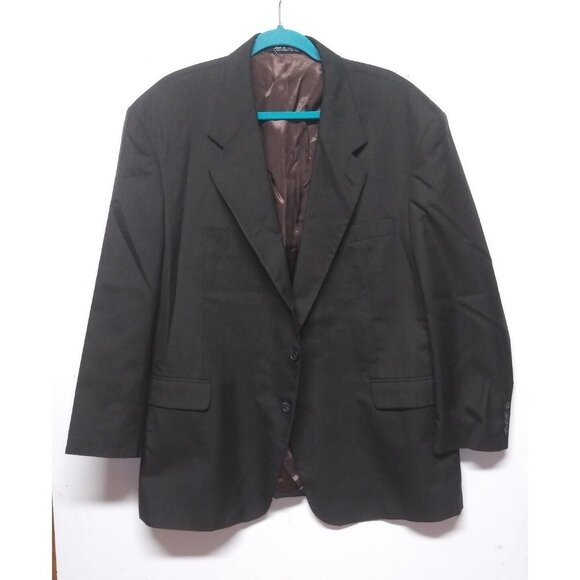 Kilburne and Finch Mens blazer sports coat 48R/W42 Wool Blend grayish brown EUC - Picture 9 of 10